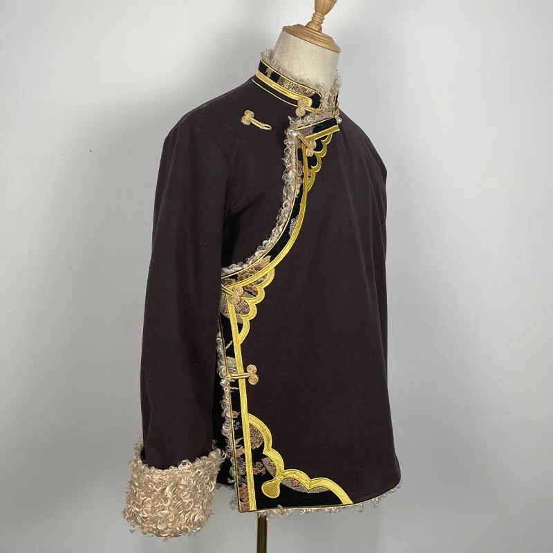 Tibetan Clothing Winter New Tibetan Clothing Men Women With Embroidery And Thick Coat Ethnic Wind cotton-padded