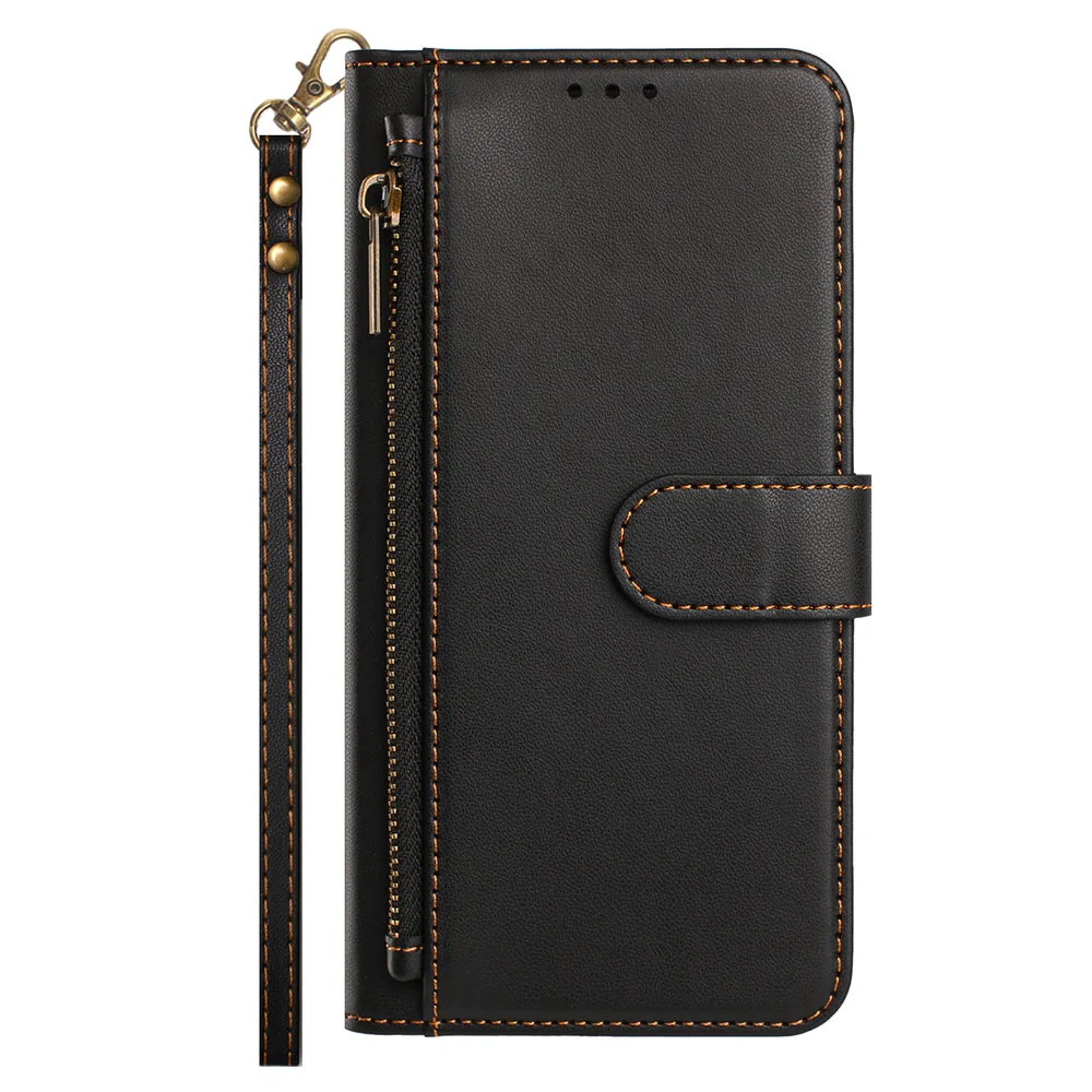 Zipper Wallet Leather Case - Shockproof Protective Phone Cover