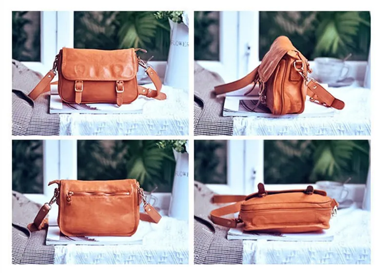 Fashion luxury handmade genuine leather women crossbody bag outdoor casual designer high quality real cowhide party shoulder bag