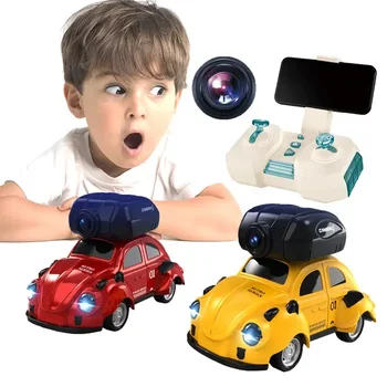 1:46 Mini RC Racing Car Camera Remote Control Drift Real Time Transmission 2.4G Wireless Eletric Car FPV Toy Children Gifts 1