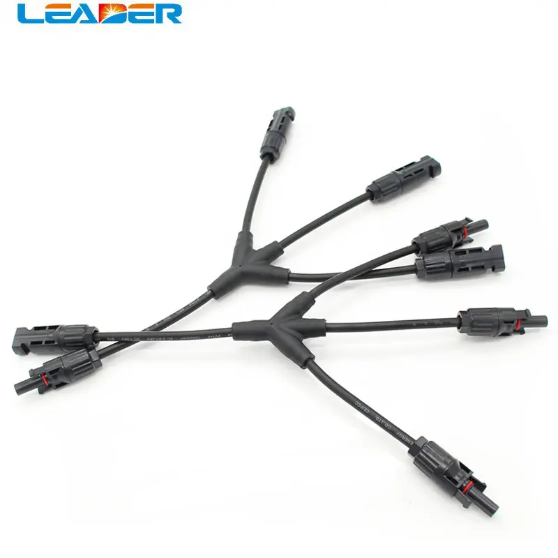 1pairs/lot 3 In 1 Branch Connector Ip67 Waterproof Pv Solar Parallel ...