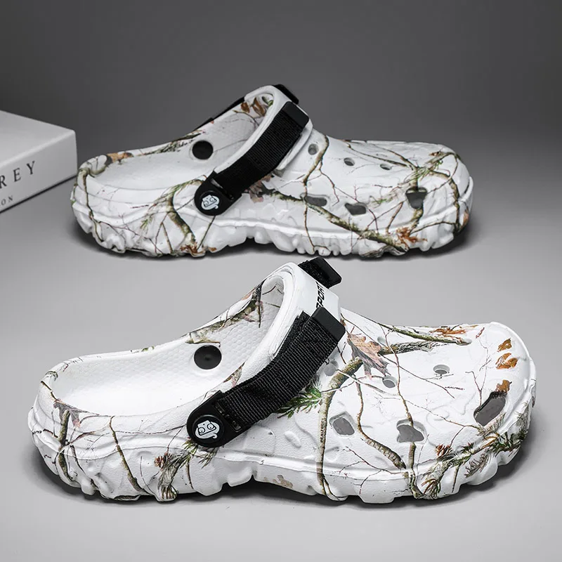 Men Slippers High Quality Classic Outdoor Anti-Slip Garden Shoes Lightweight Fashion Casual Sandals Sandals for Men Platform 6