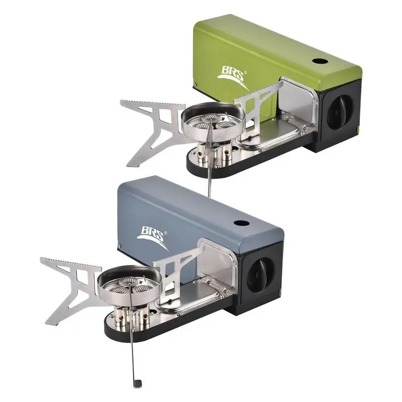 Brs-97 Portatile Feroce Stufa A Fuoco Carta Stufa Magnetica All'Aperto Barbecue Multifunzione Antivento Campeggio Gas Card Stufa Forniture