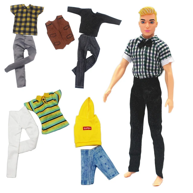 30cm Ken Doll Clothes Fashion Suit Top+pants Cool Outfit Ken Dolls For  Barbies Boy Children's Holiday Gift Barbies Accessories - AliExpress