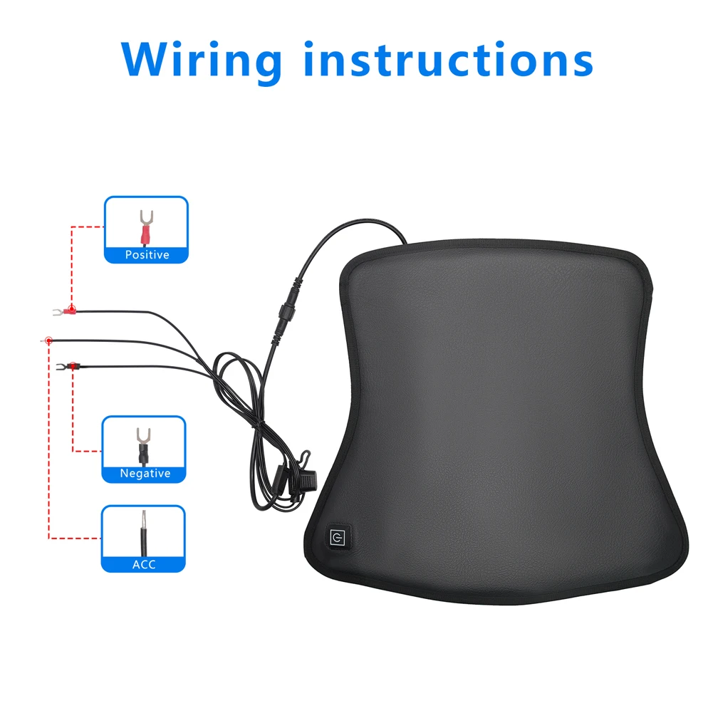 Beheizter Motorrad-sitz, 12 V, Elektrisch Beheiztes Sitzpolster Für  Motorrad, Schneemobil Und Atv Mit Universeller Passform - Auto - Temu
