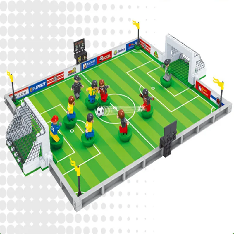 Football Field DIY Table Games World Cup Sports Theme Multiplayer Party Board Games Blocks Assembly Set Toys for Kids Adult 4