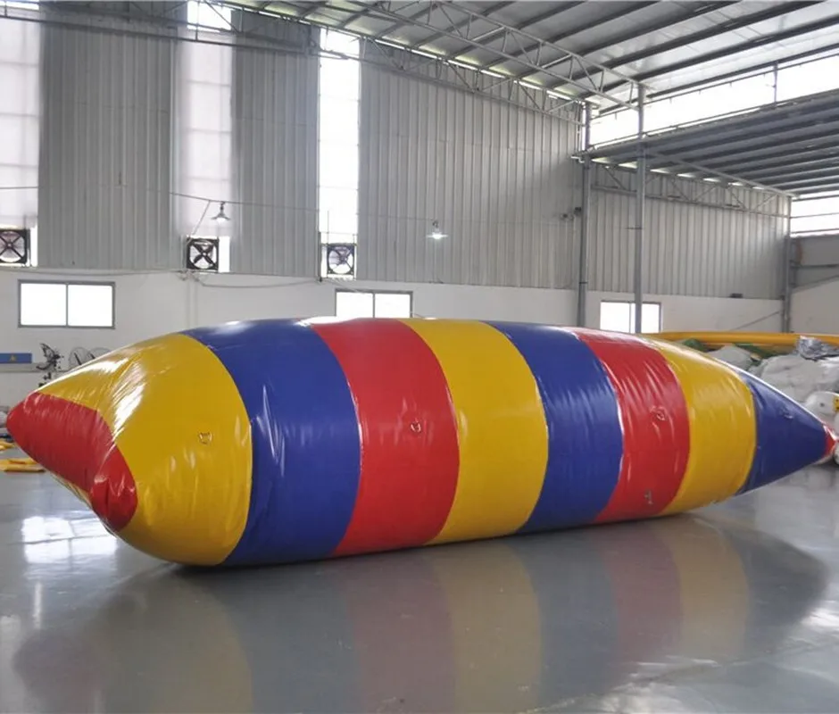 Free Shipping 6*2m PVC Water Jump Catapult Inflatable Jumping Blob Inflatable Water Blob Bouncing Bag Water Pillow