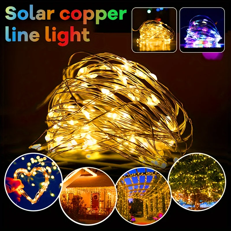 USB LED Copper Wire/Bubble Ball/Frosted White Ball String Light 8 Modes Fairy Light for Wedding Garden Home Christmas Decoration