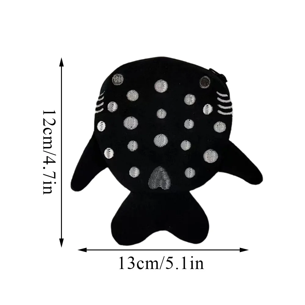 Multicolor Cute Plush Fish Coin Wallet Women Shark Money Card Key Earphone Coin Purse For Small Things Pouch Zipper Bag Kid Gift
