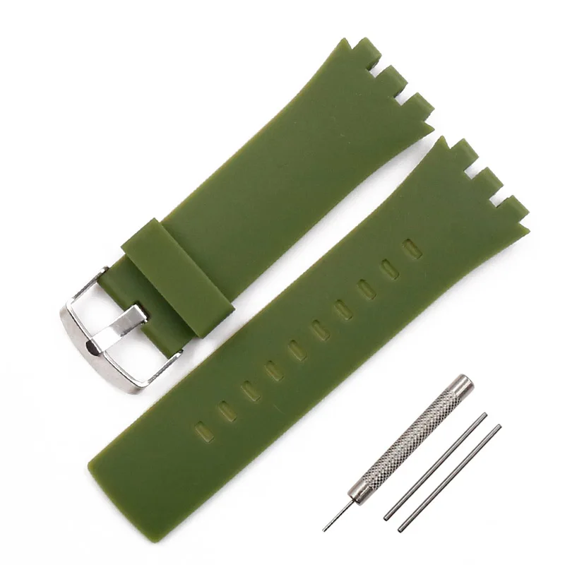 Men's and Women's Silicone Sports Watch Band - 24mm Rubber Wristband Accessory