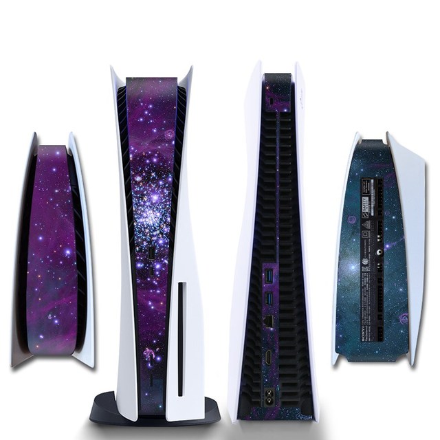 Stickers Skin For PS5 CD-ROM/ Digital Edition Protective Shell Game Console Middle Replacement Decoration Strip DIY