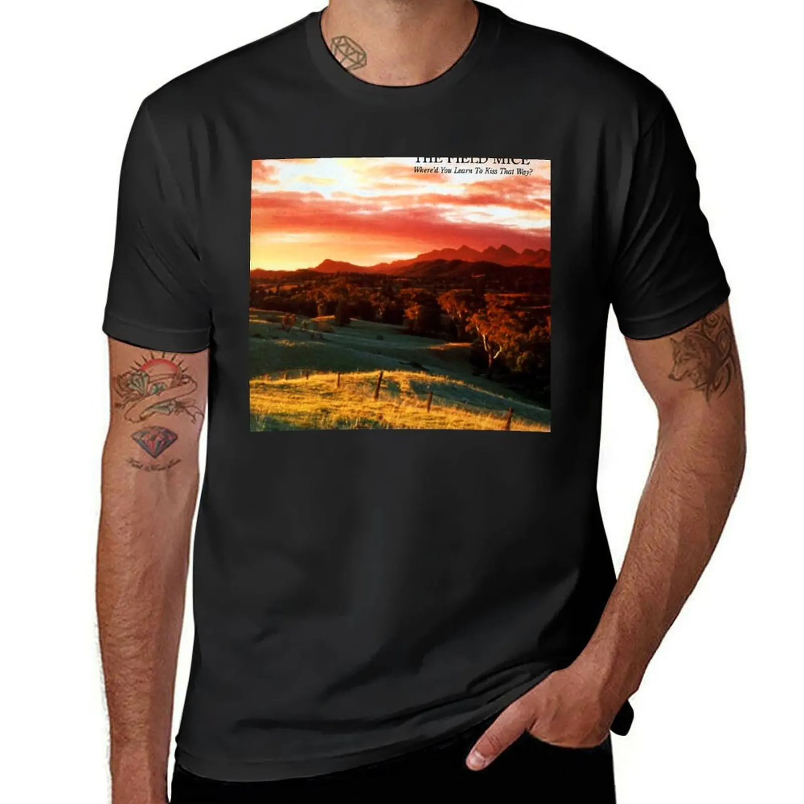 

The Field Mice Where'd You Learn To Kiss That Way T-Shirt sweat quick drying Short sleeve tee men