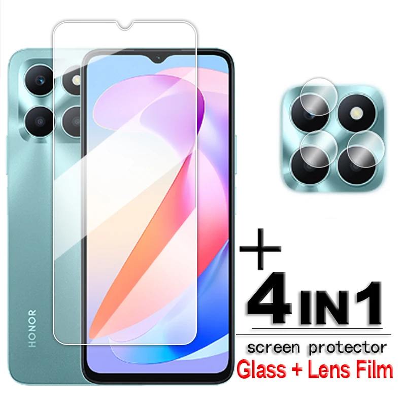 

For Honor X6a Glass For Honor X6a Tempered Glass 6.56 inch Transparent HD Screen Protector For Honor X6a 4G Lens Flim