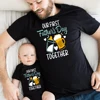 Our First Father's Day Daddy Baby Family Matching Clothes Tops Dad Boys Girls Holiday Party Outfit Papa T-shirt Baby Bodysuits 1