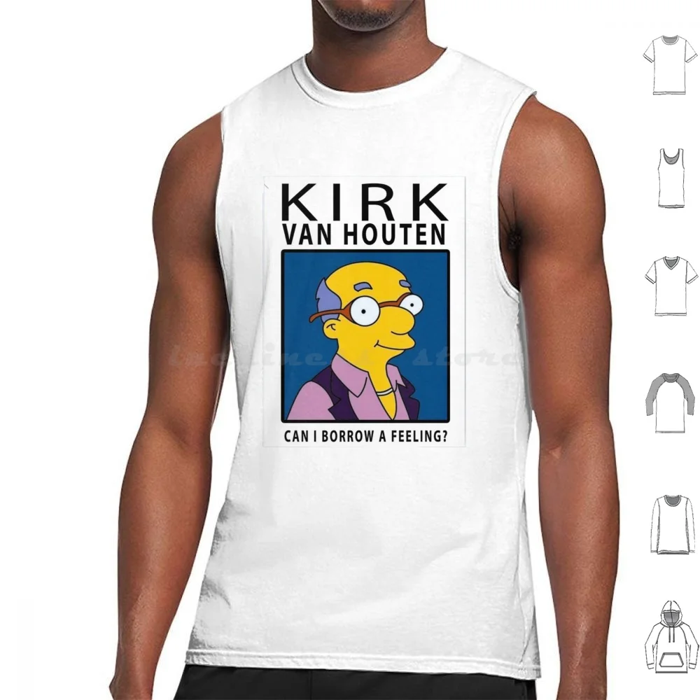 Kirk Van Houten Canotte Gilet Senza Maniche Kevin Van Houten Milhouse The Funny Anni '90 Meme Homer Può Prestarmi Una Sensazione