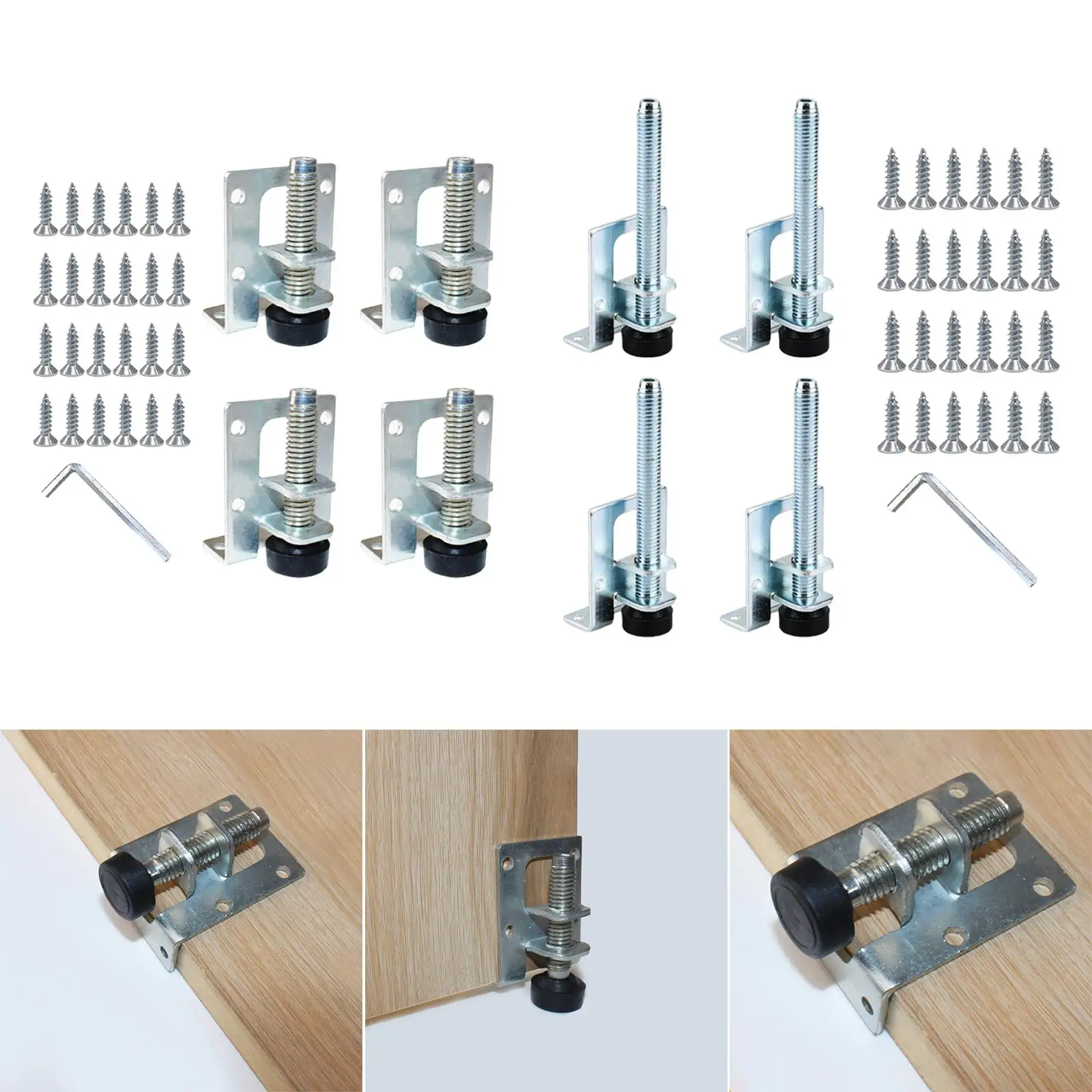 Patas de Metal niveladoras para muebles, de 4 piezas patas de mesa,  60/100/150mm, soporte ajustable para esquina de armario, Hardware de  protección de suelo - AliExpress