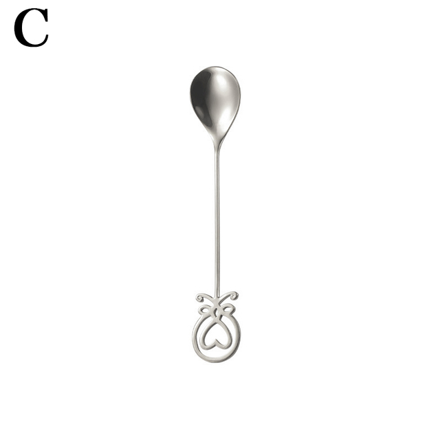 Octopus Spoons Fork Mini Metal Gold Carved Coffee Snacks Fruit Prikkers Dessert Fork Kitchen Tool Teaspoon