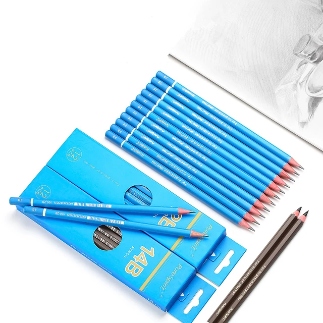 Marie's 12 Pcs Sketching Drawing Pencils with Box Set for Artists Students Kids  Art Supplies School Stationery - AliExpress