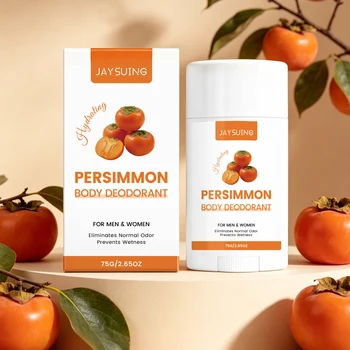 Persimmon Scent Deodorant Stick Remove Body Odor Lasting Refresh Reduce Underarm Sweat Women Men Skin Underarm Antiperspirant 1