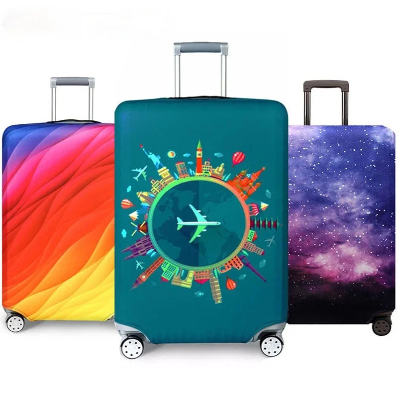 Luggage Cover Thicker Travel Luggage Protective Cover Suitcase Case Cover Travel Accessories Elastic Luggage Apply to 18-32inch Suitcase