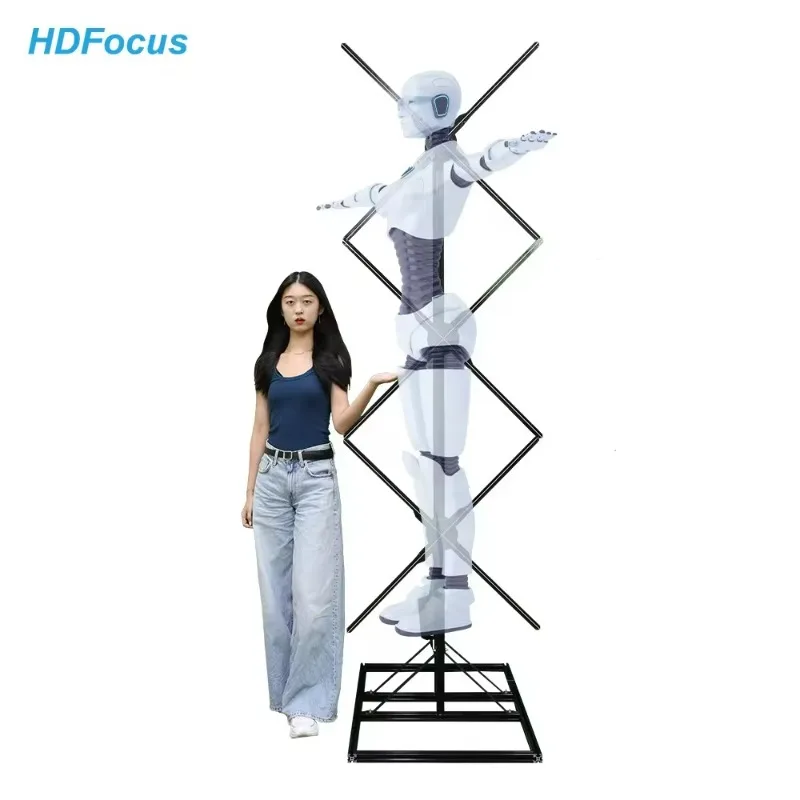100Cm Ologrma 3D Altre Apparecchiature Pubblicitarie Splicing Led Fan Video Wall Ologramma Proiettore 3D Ologramma Fan