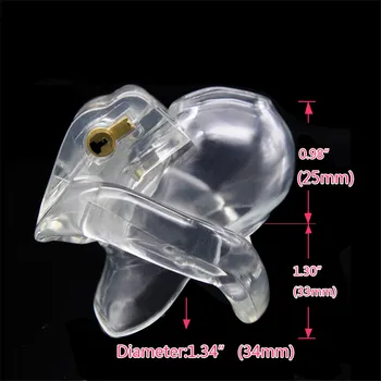 Clearance Price The Nub of HT V3 Resin Male Chastity Device,Penis Rings,Super Small Cock Cage,BDSM Sex Toys for Man Gay 2