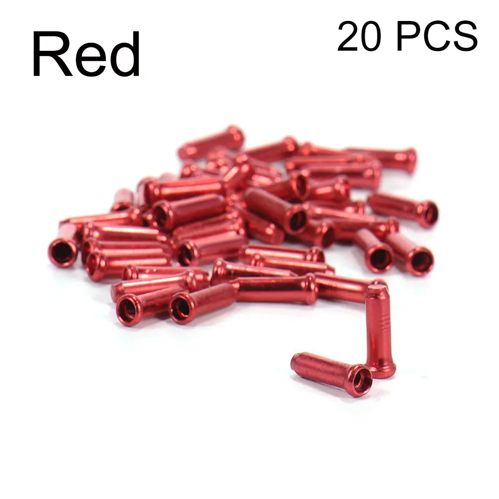 Aluminum Alloy Bike Brake Cable Tips 20/50Pcs Inner Cable Tips Wire End Caps For MTB Bicycle Accessories Repair
