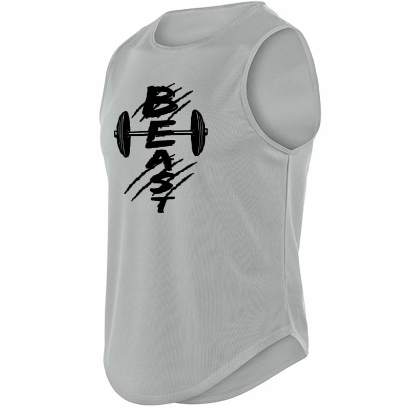 

Men's Summer Quick Drying Gym Shirt Street Sleeveless T-Shirts For Men Tank Tops Workout Fitness Singlets Sport Vest Clothing