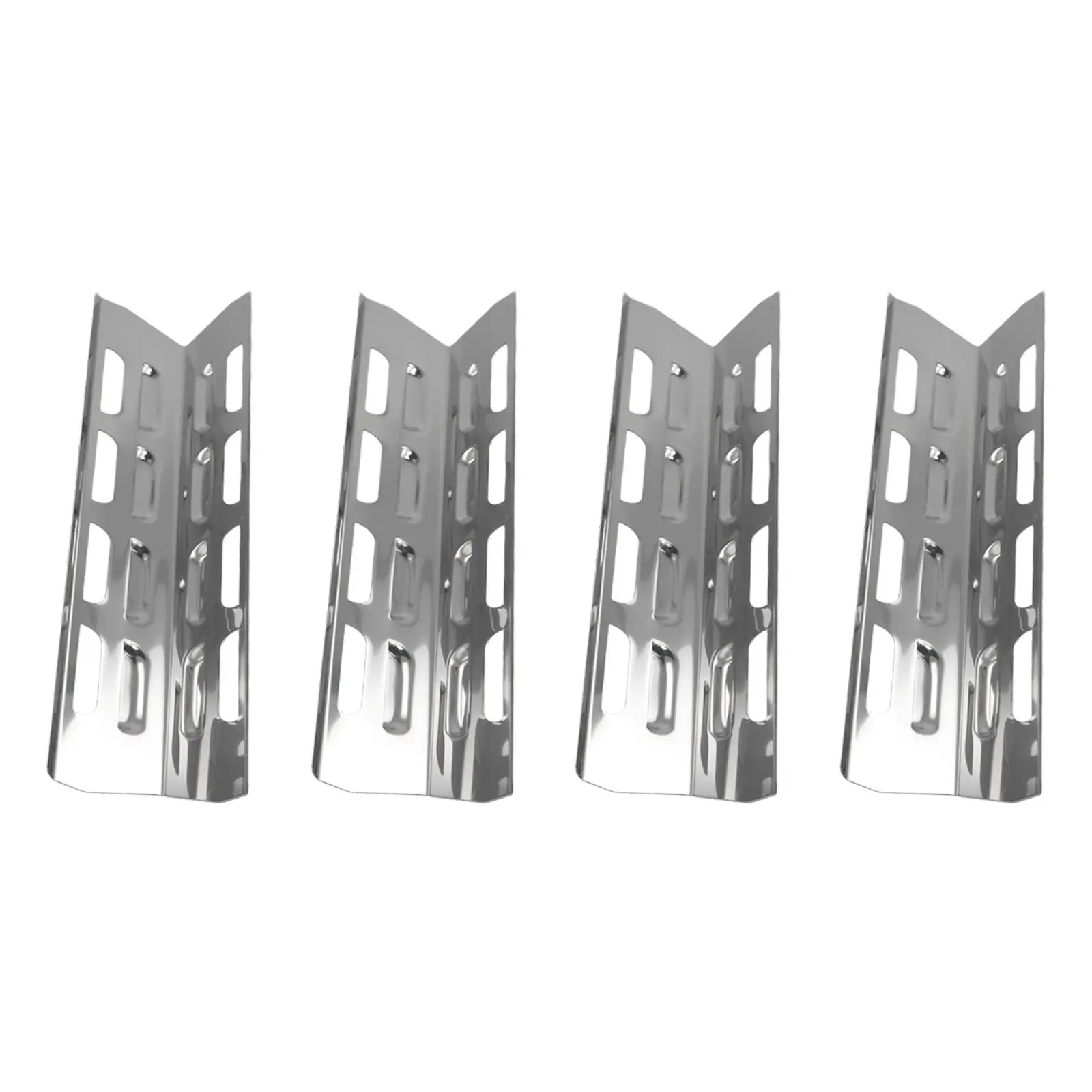 4Pcs Stainless Steel Barbecue Gas Grill Oven Heat Plate Heat Tents Deflector Burners Cover Accessory Camping Tool