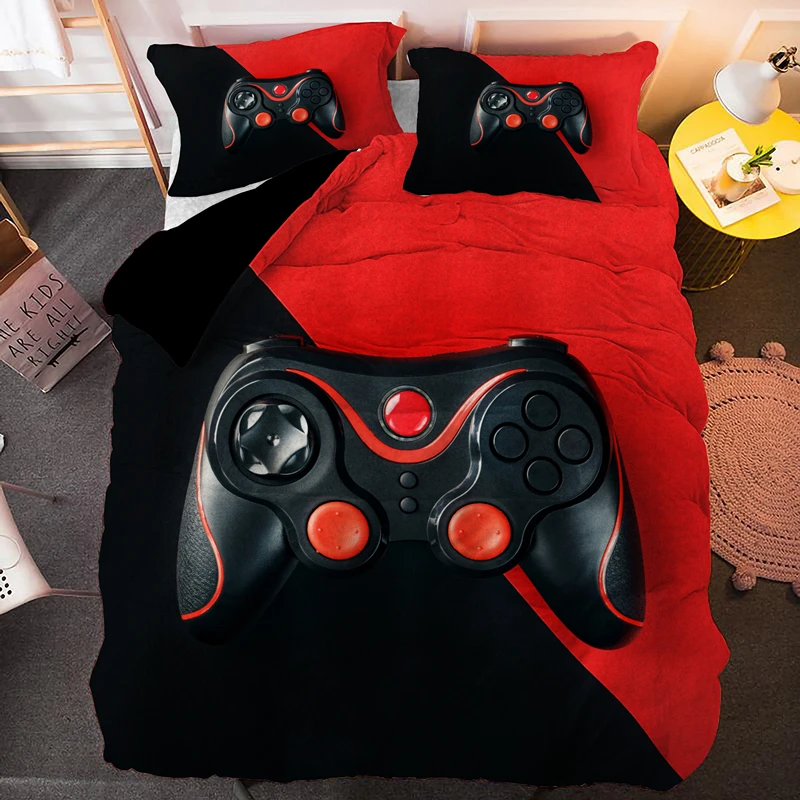 

Gamepad Gamer Game ControllerLuxuryBoy Kid Quilt Durex Full King Size3Pcs Duvet Cover Bedding Linen Set Bedspread200x200 240x220