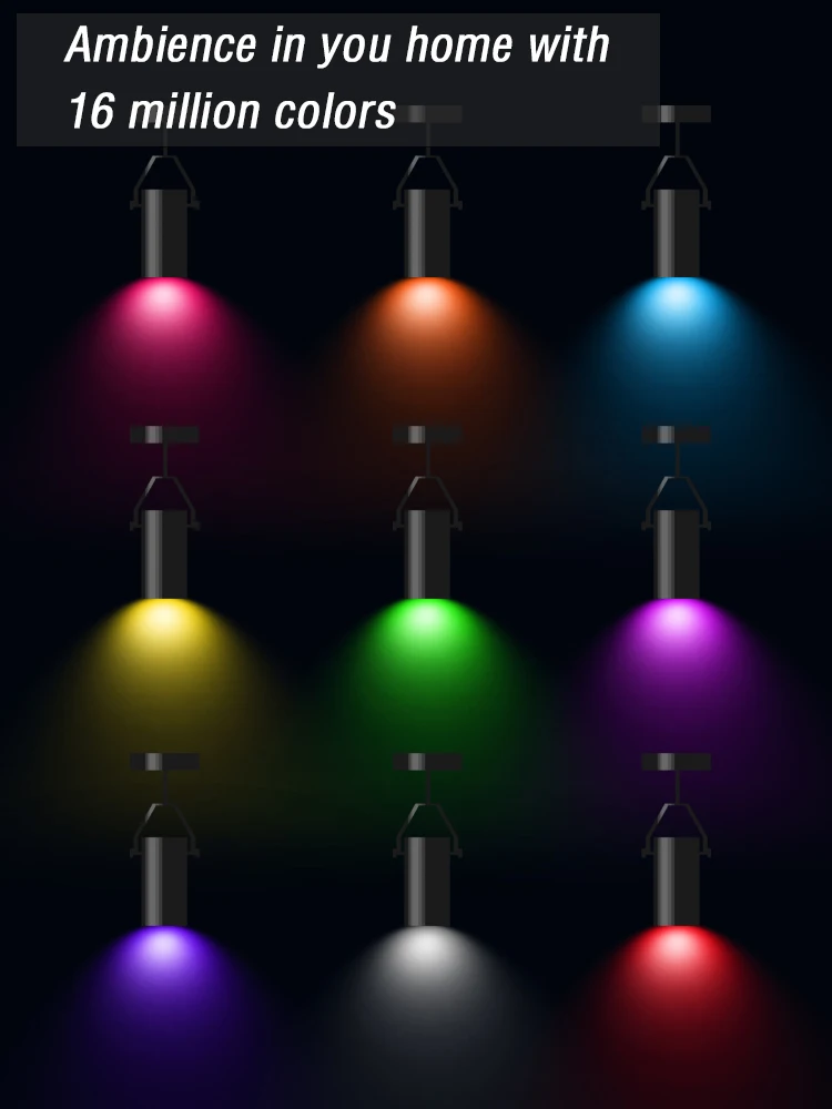 Description Picture 5 of itemDimmable Tuya Rgb Smart Bulb Gu10 C37 A60 T37 E14 E27 B22 Light Wifi Led Magic Lamp AC85V-265V Work With Alexa Google Home