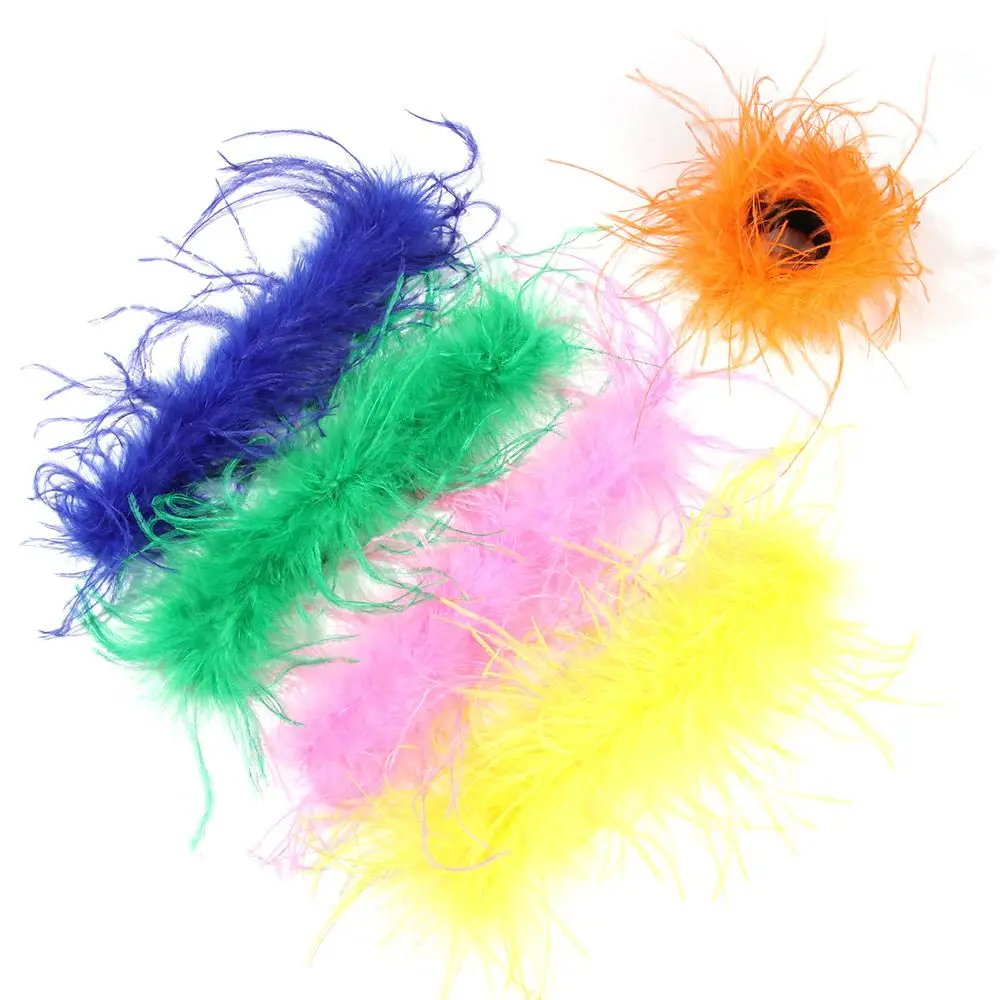 

Children Gift Watch Cuff Sleeves Slap Ring Ostrich Wristband Hair Accessories Patting Circle Feather Slap Bracelets
