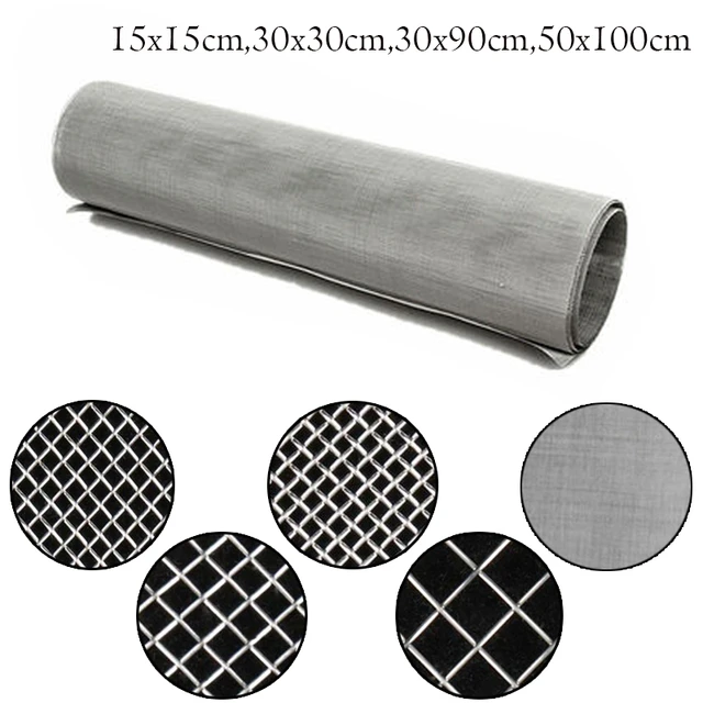 3 Pièces/paquet 10x10cm En Acier Inoxydable Maille Maille 50 Microns  Véritable Filtre Fin Filtre De Ligne, Utilisé Pour Filtrer Les Revêtements  Industriels, - Passoires & Filtres - AliExpress