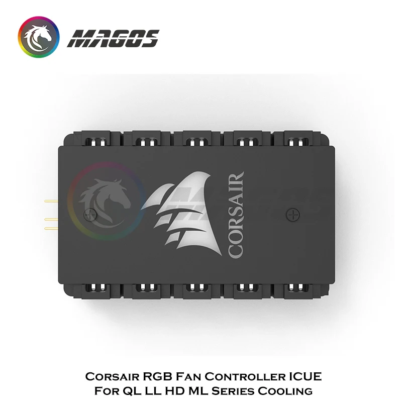 Corsair RGB Fan Controller ICUE Hub For QL LL HD ML Series Cooling Fan ARGB+PWM 2 In 1 5V Led Logo MB AURA SYNC