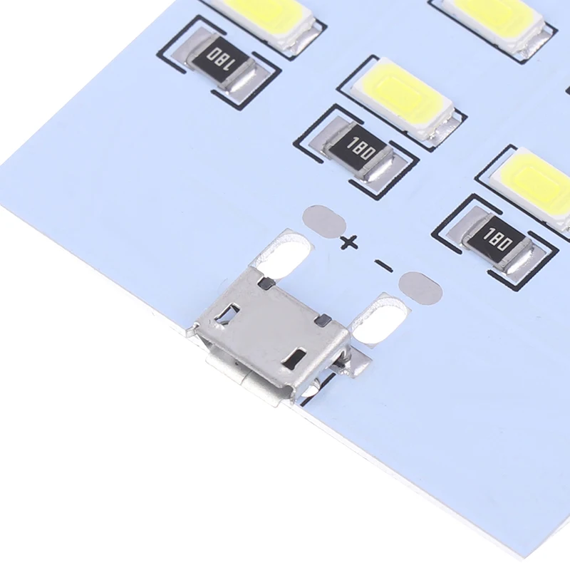 Mirco USB Interface 5730 SMD 5V 430mA~470mA LED Lighting Panel USB Mobile Light Emergency Light Night Light DIY Desk Lamp 5