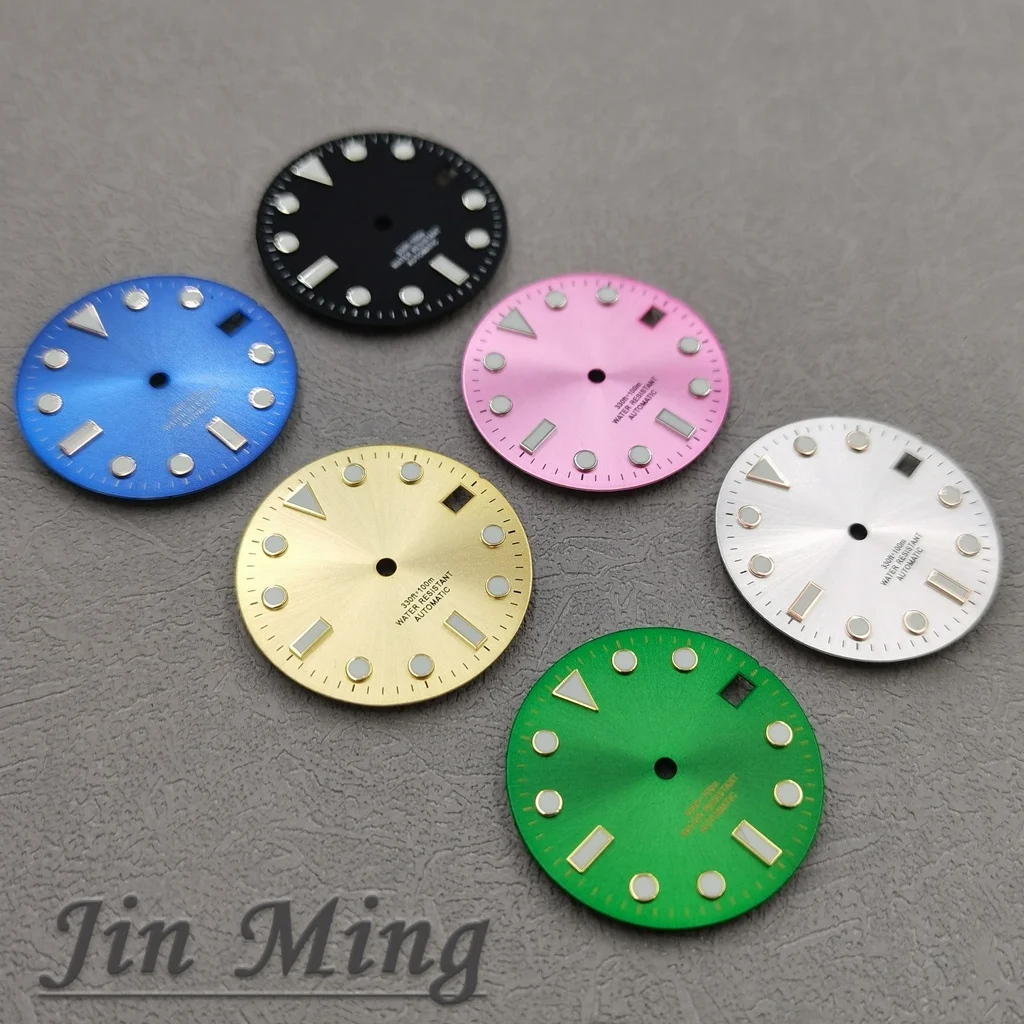 Luxury Multi-Color Luminous Date Window Aseptic Dial for Automatic Movement Watches