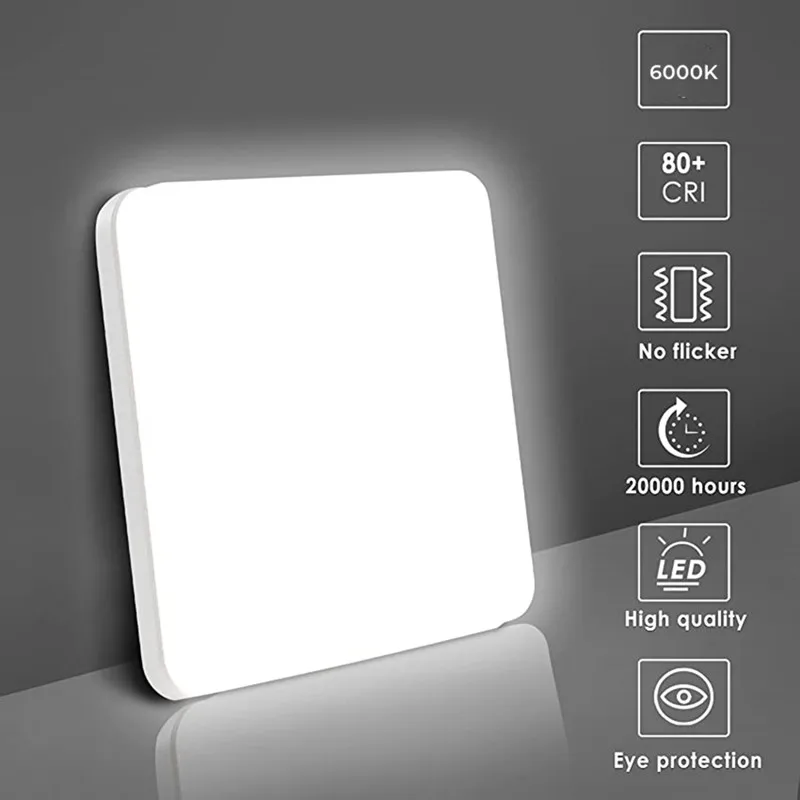가정용 스마트 LED 천장 조명, PIR 야간 조명 센서, 벽 램프, 계단 복도 고정장치, 36W, 24W, 18W