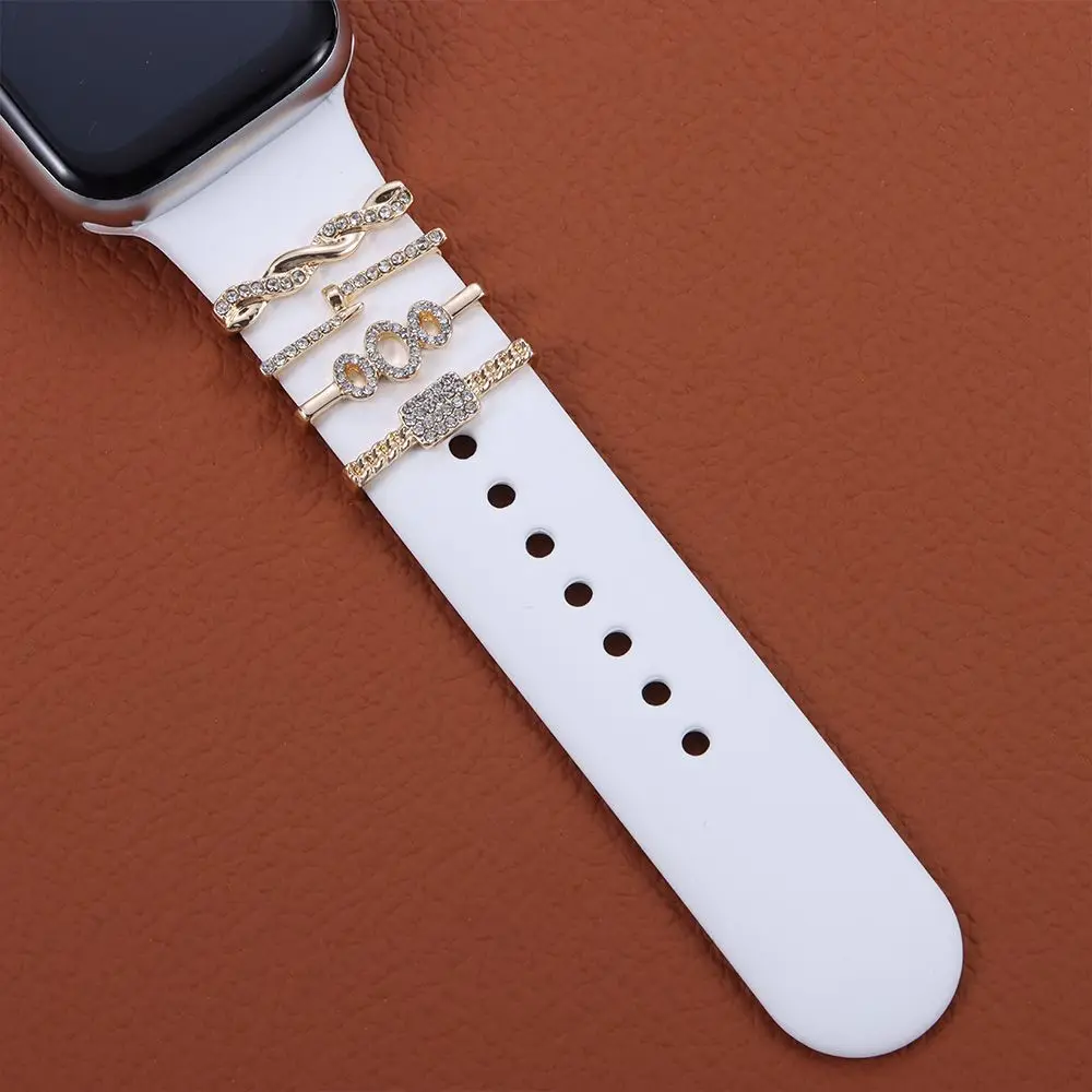 

Metal Diamond Nails Strap Accessories Decorative Ring Wristbelt Charms Watch Band Ornament
