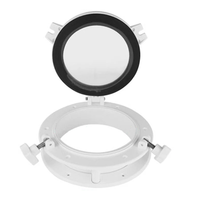 

Marine Boat Yacht RV Porthole ABS Plastic Round Hatches Port Lights Replacement Windows Port Hole Opening
