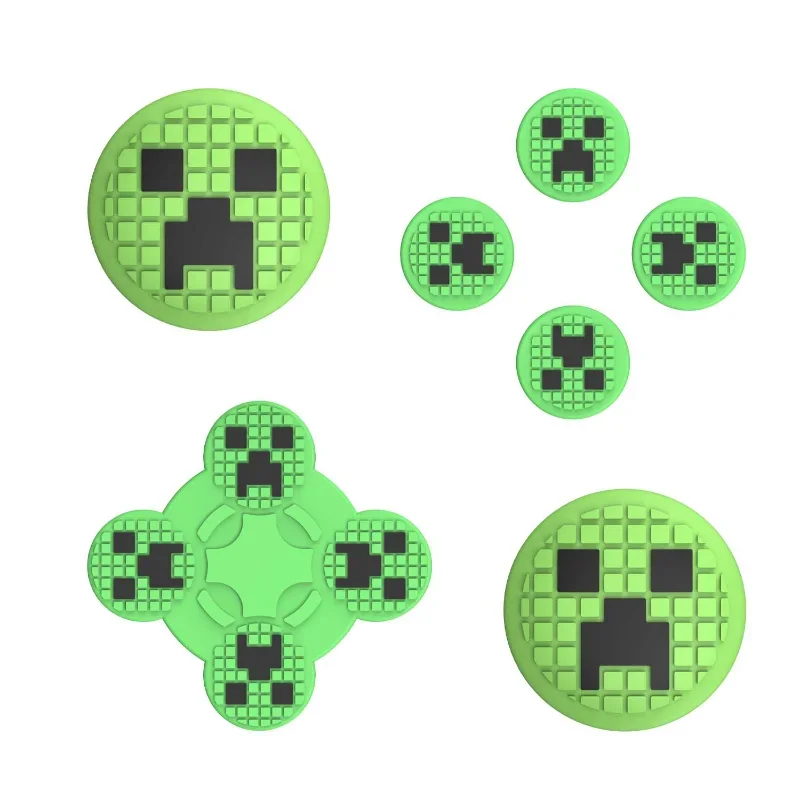 Creeper Thumbstick Cap Silikon Minecrafter Hülle Thumb Stick Grip für Switch NS OLED Lite Nintendo Zubehör Joystick Cover
