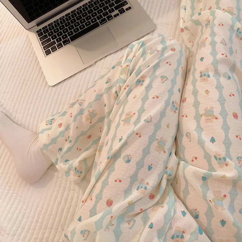 Koala pyjamabroek voor dames van katoen losse loungebroek_voghion.com