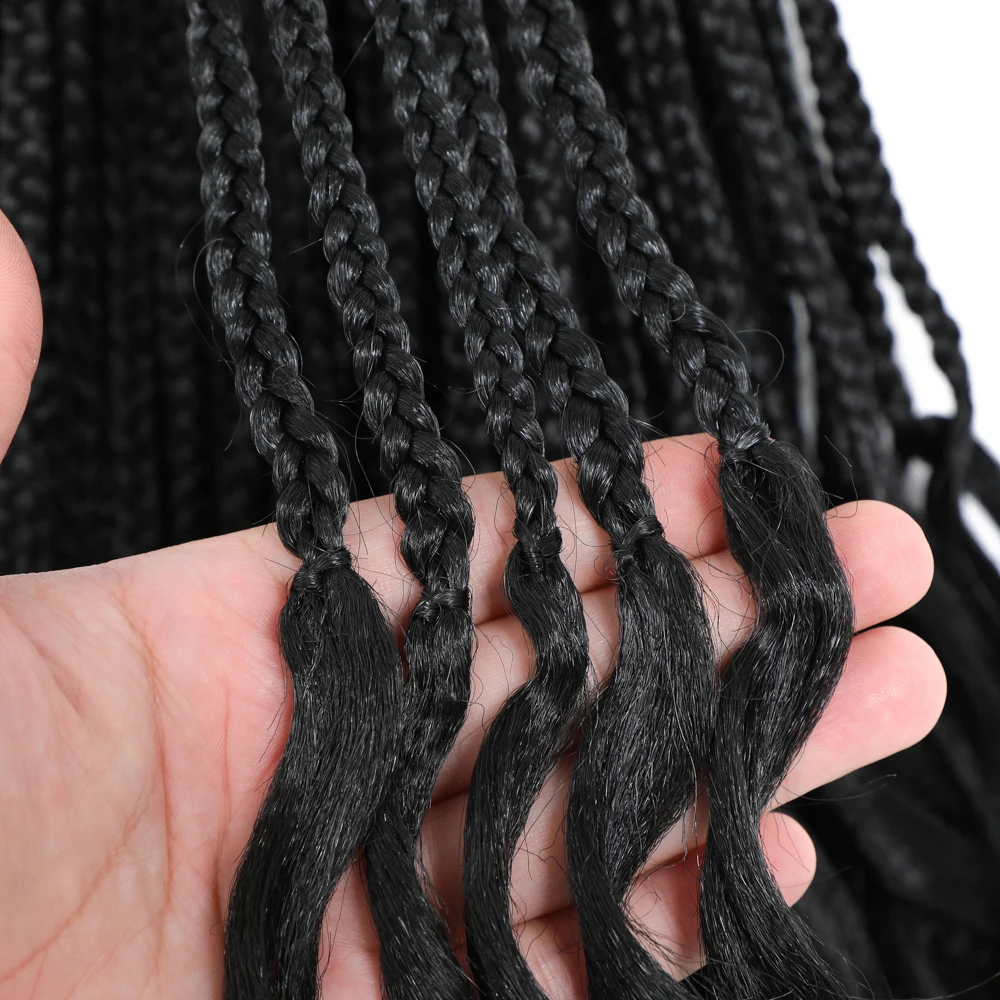 24 14 18inch French Curls Box Braided Crochet Hair Goddess Box Crochet Hair Pre Looped Soft French Curly Braiding Extension