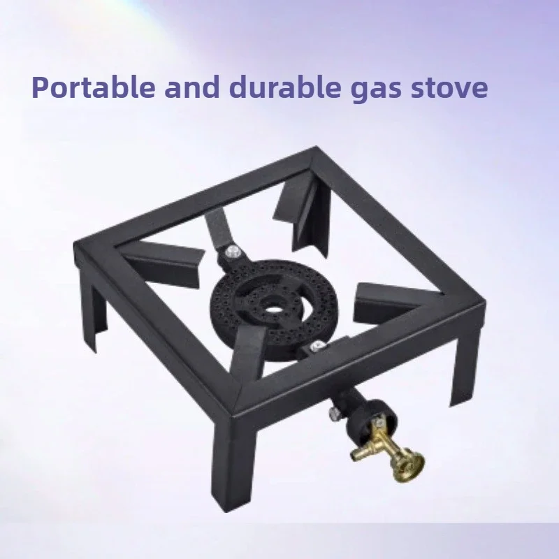 Cast Iron Gas Stove Cast Iron Stove with Bracket High-power Propane Gas Stove Outdoor Garden Gas Oven Portable and Easy To Use 1