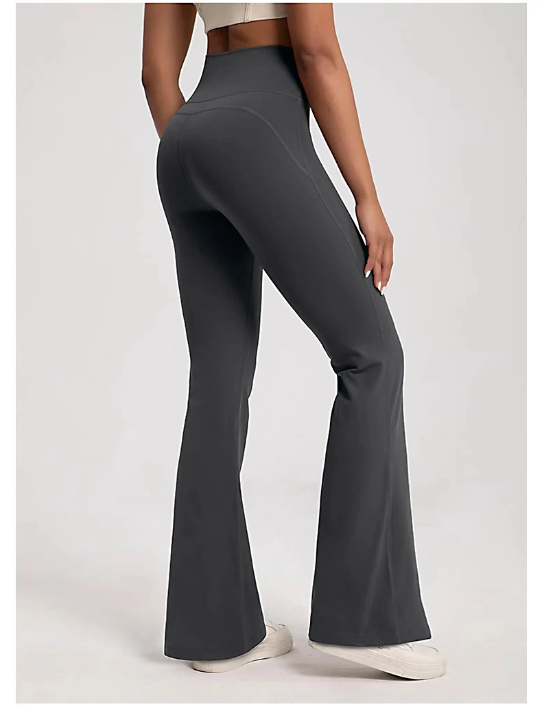 High-Waist Flared Yoga Leggings for Women High-End Wide-Leg Breathable Gym Casual Sports Bottoms 2