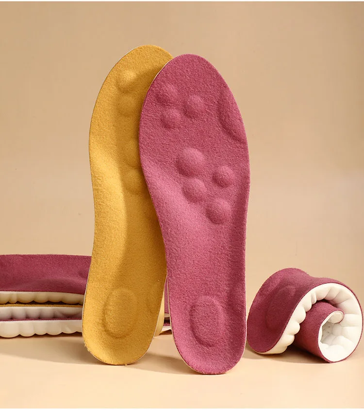 Self Heated Thermal Insoles for Feet Insoles for Women Man Warm Winter Sports Insole Plush Thickening Constant Temperature Pads
