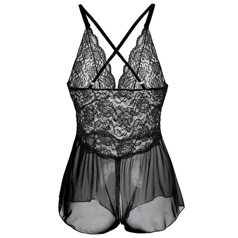 Women Underwear Sexy Lingerie Sexy Erotic Lingerie Bodysuit Maid Cosplay Costumes for Women Babydoll Black Cat Role Play Underwear Set