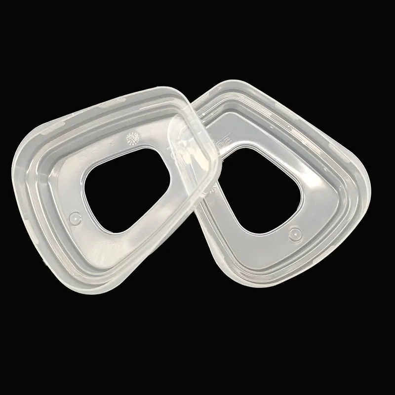 Gas mask respirator accessory gas mask filter respirator filter face respirator gas respirator half face respirator mask dust mask dustproof respirator gas mask respirator parts 501 filter adapter plastic cover for 6800 6001 7502 6200 filter holder 5N11 5P71 anti-dust retainer