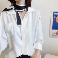 Retro Neckerchief French Printing Tie Ribbon Headband Stripe Small Long Scarf Silk Scarf Korean Style Scarves Printed Scarf