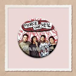 Pierce The Veil Album Art Cartoon Badge Handmade Brooch Pins (44MM)