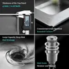 Kitchen sink, stainless steel kitchen sink with laundry board, faucet, easy to clean double bowl, 600mm/23.6in, Sink 4